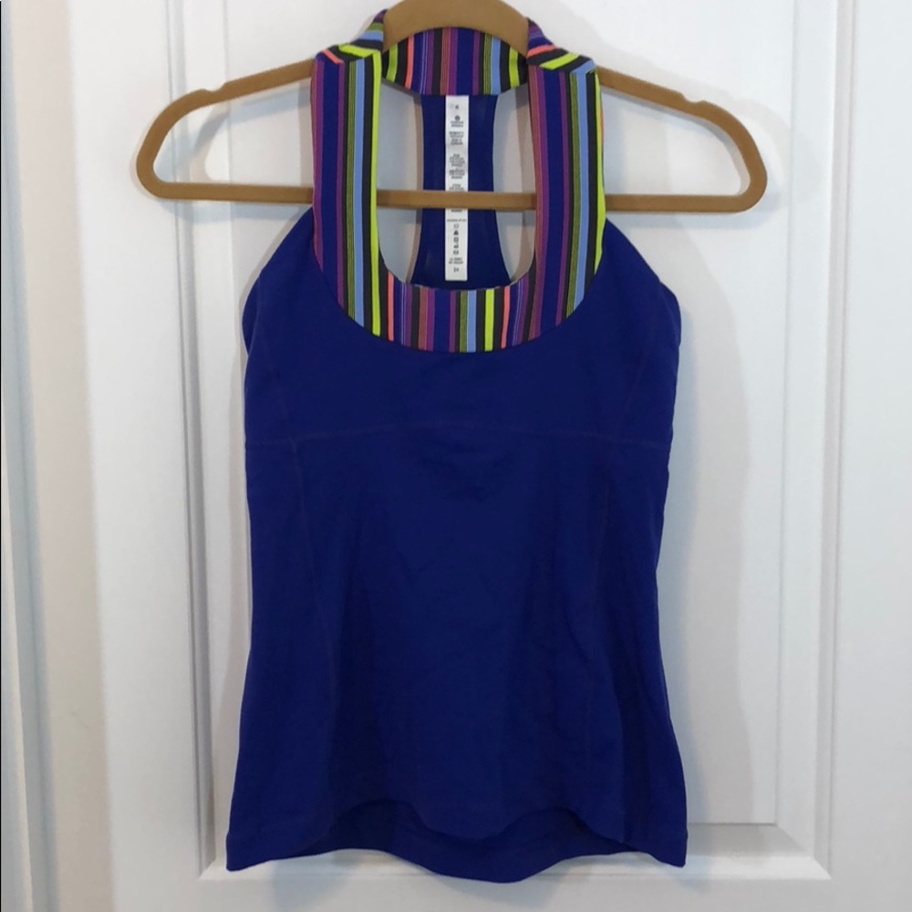 Lululemon Poncho Stripe Scoop Neck